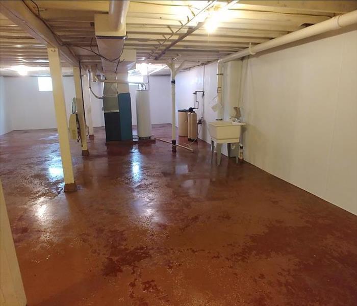 Same basement after SERVPRO of Fort Dodge extracted, dried and cleaned.